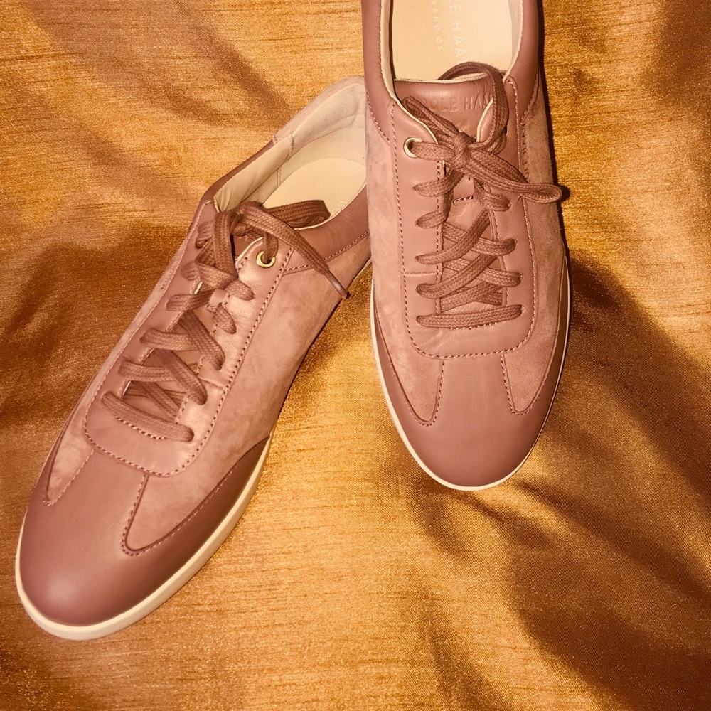 Cole Haan Grand os Women’s Very Comfortable Leather Suede Sneakers